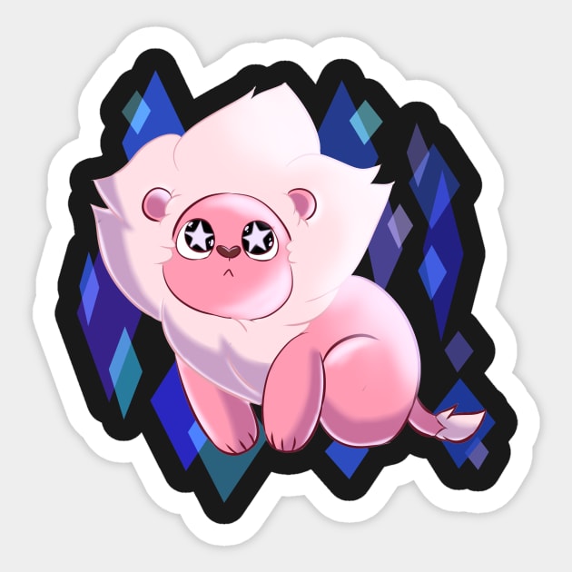 Starry Eyed Lion Sticker by SharpieSam